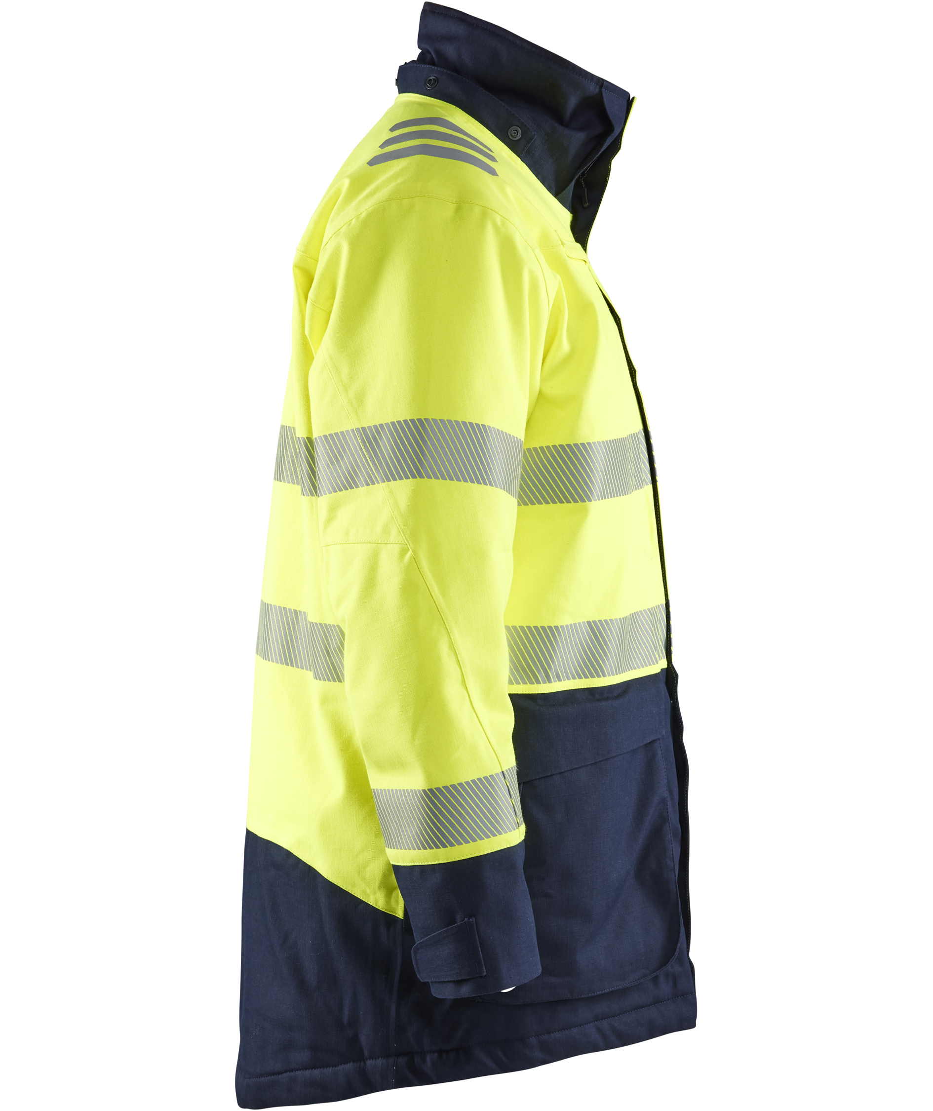 Bl&aring;kl&auml;der Multinorm winter parka jacket, Hi-Vis yellow/marine, large image number 2