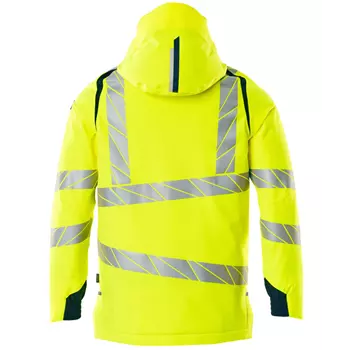Mascot Accelerate Safe winter jacket, Hi-Vis Yellow/Dark Petroleum