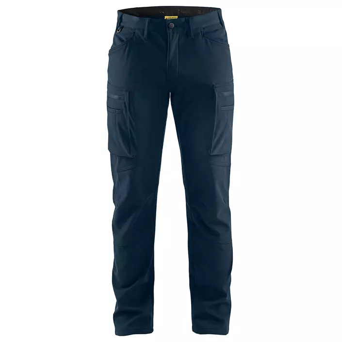 Blåkläder softshell service trousers, Dark Marine Blue, large image number 0