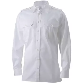 Kümmel Frank Slim fit pilot shirt with extra sleeve-length, White