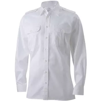 Kümmel Frank Slim fit pilot shirt with extra sleeve-length, White