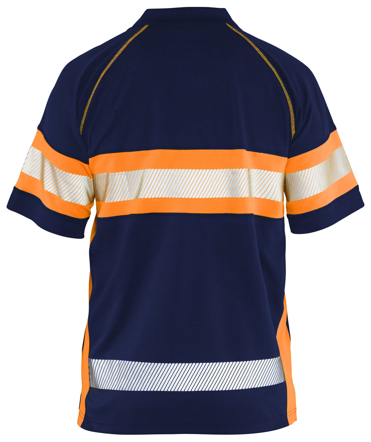 Bl&aring;kl&auml;der polo shirt, Marine/Hi-Vis Orange