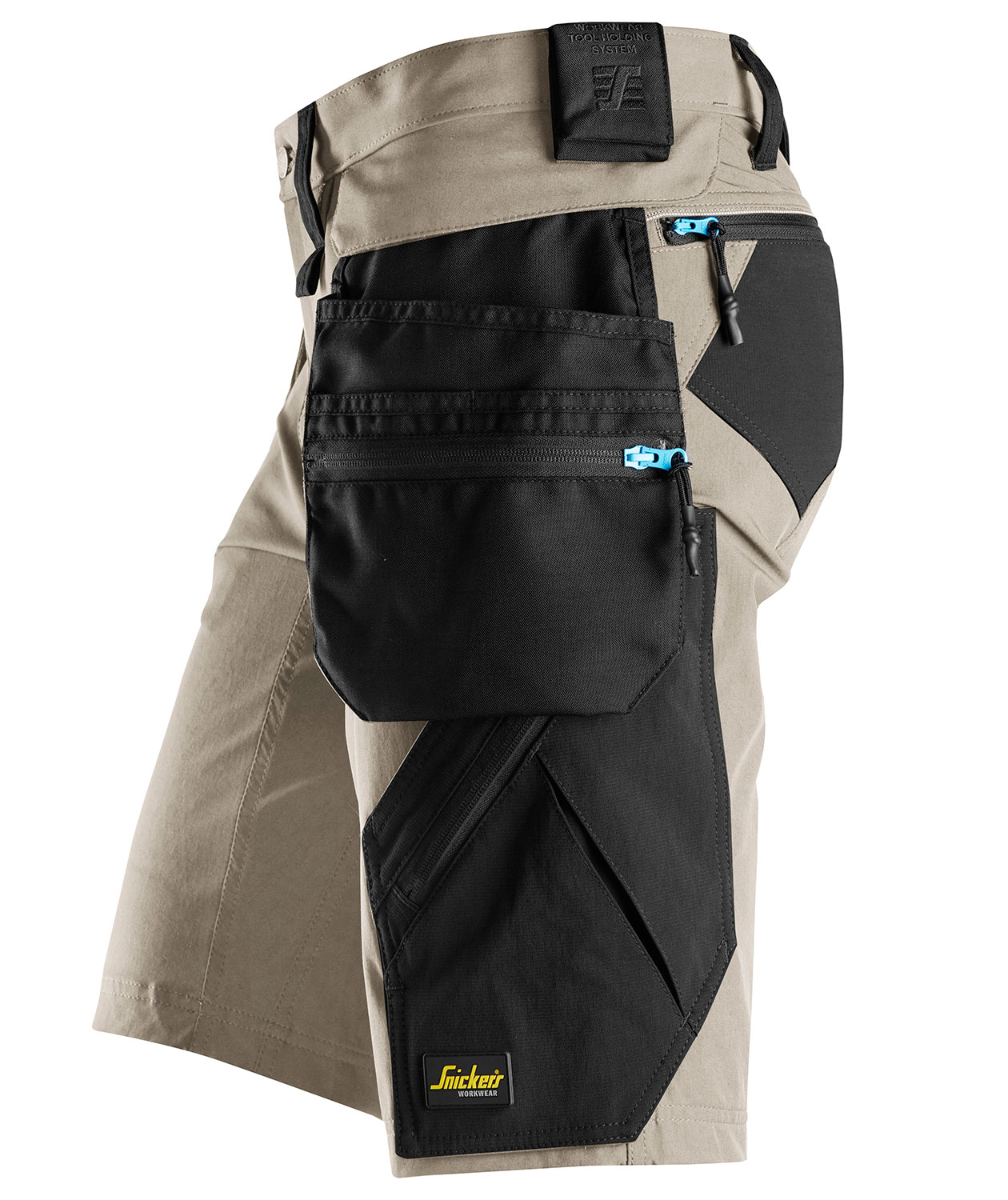 Snickers LiteWork craftsman trousers 6108 full stretch, Khaki/Black, large image number 3