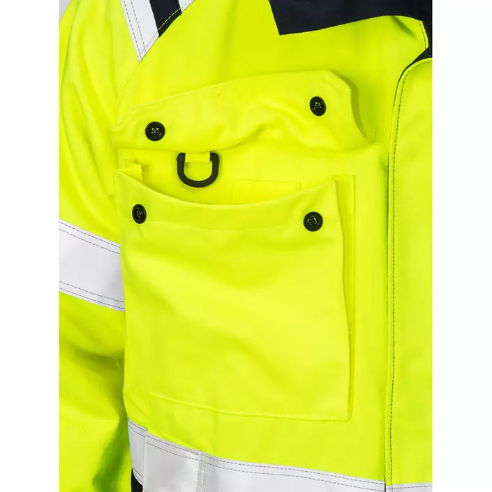 Fristads winter jacket 4185, Hi-vis Yellow/Marine, large image number 3