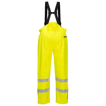 Portwest BizFlame rain trousers, Hi-Vis Yellow
