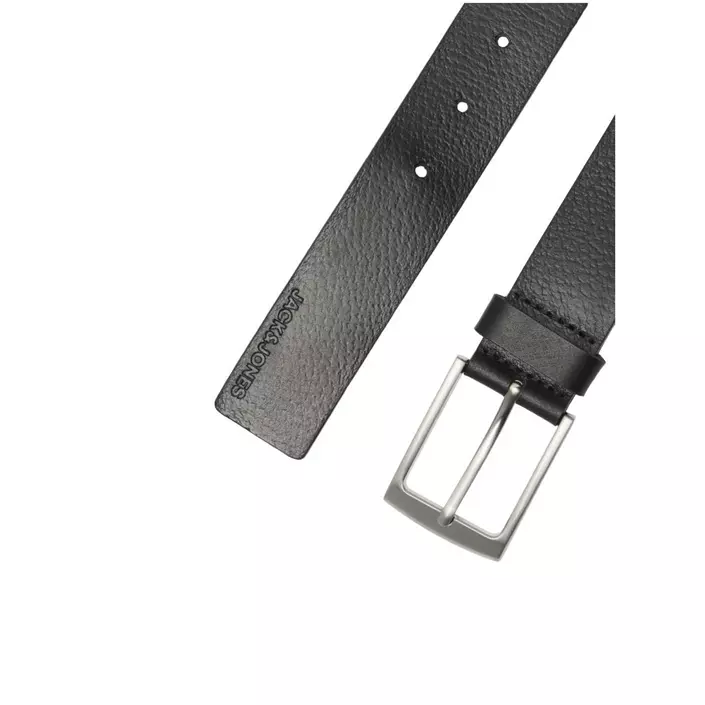 Jack & Jones JACSTOCKHOLM leather belt, Black, large image number 2