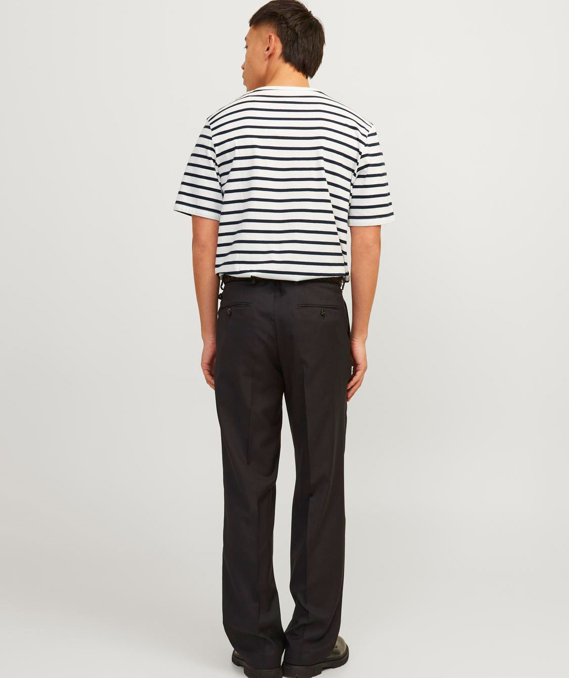 Jack & Jones JJEORGANIC basic T-shirt, Cloud Dancer/Navy Blazer, large image number 2