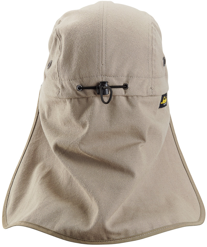 Snickers cap with neck protection, Khaki, large image number 2