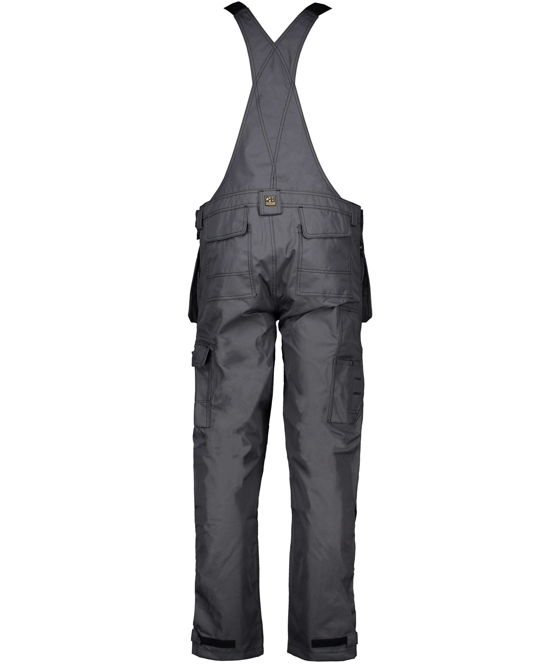 Ocean Medusa bib and brace trousers, Grey