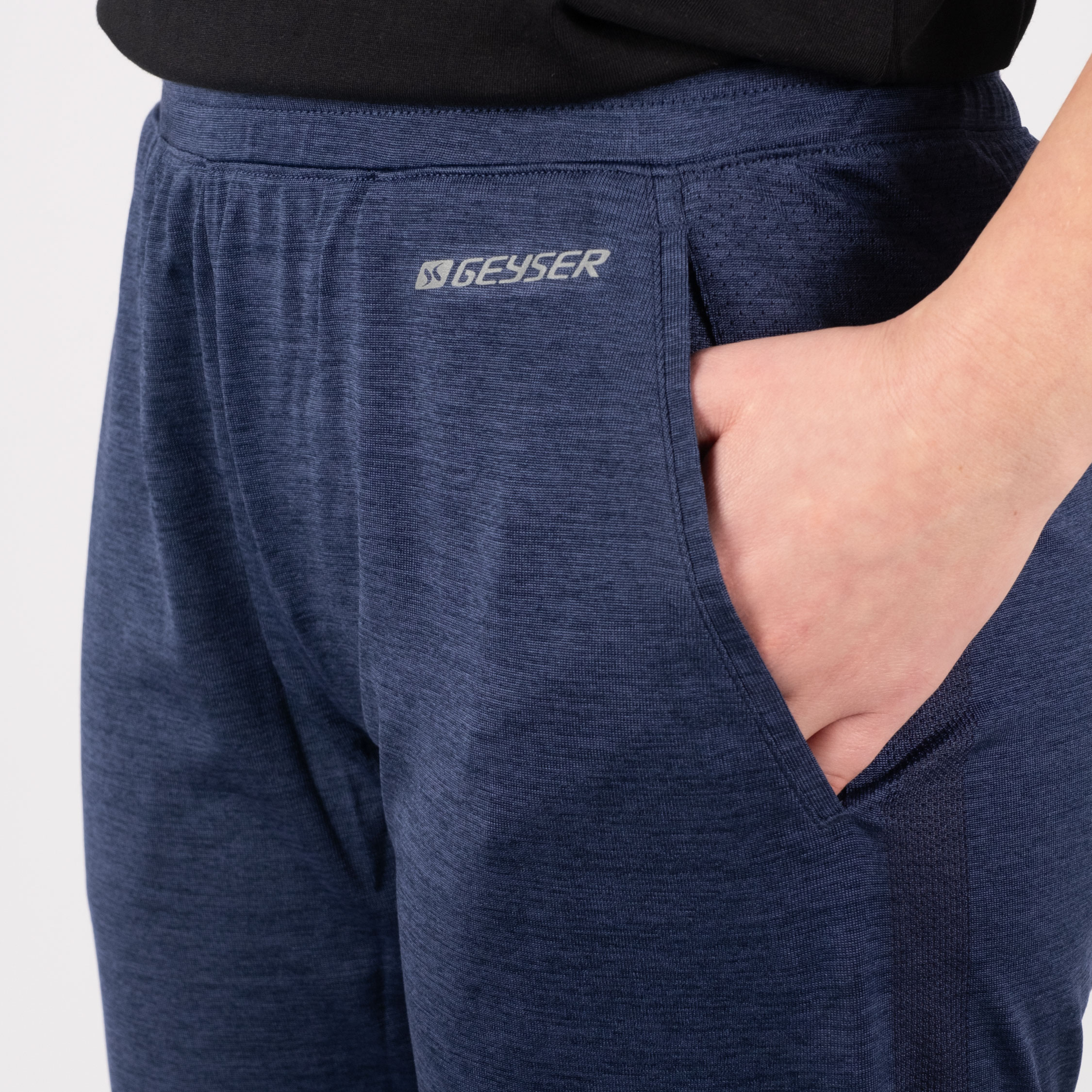 GEYSER seamless sporty women's pants, Navy melange, large image number 6