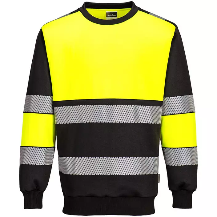 Portwest PW3 sweatshirt, Hi-vis Gul/Sort, large image number 0