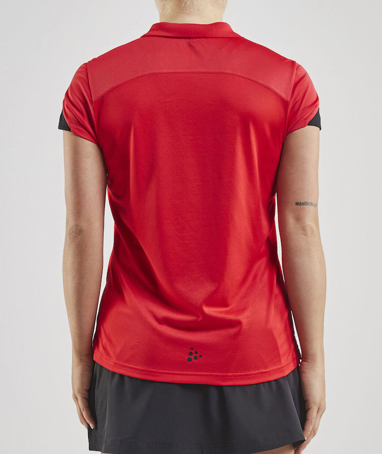 Craft Pro Control Impact dame polo T-shirt, Bright red, large image number 2