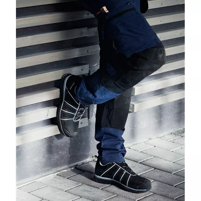 Solid Gear Evolution Black safety shoes S1P, Black, large image number 1