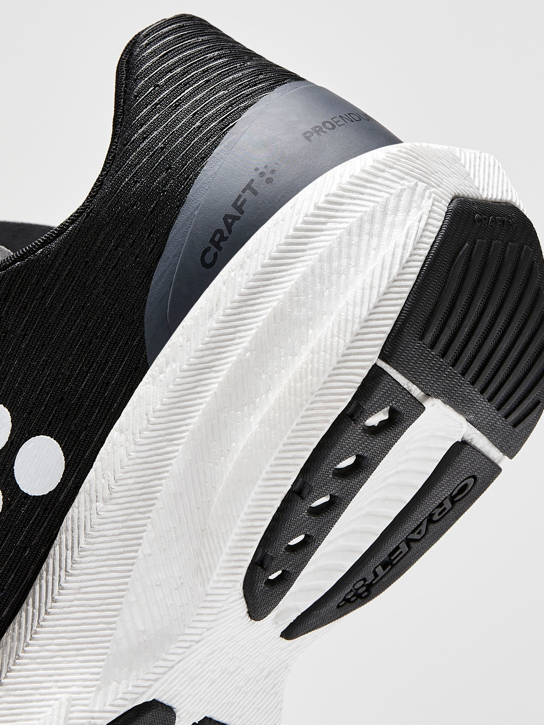 Craft PRO Endur Distance running shoes, Black/white, large image number 6