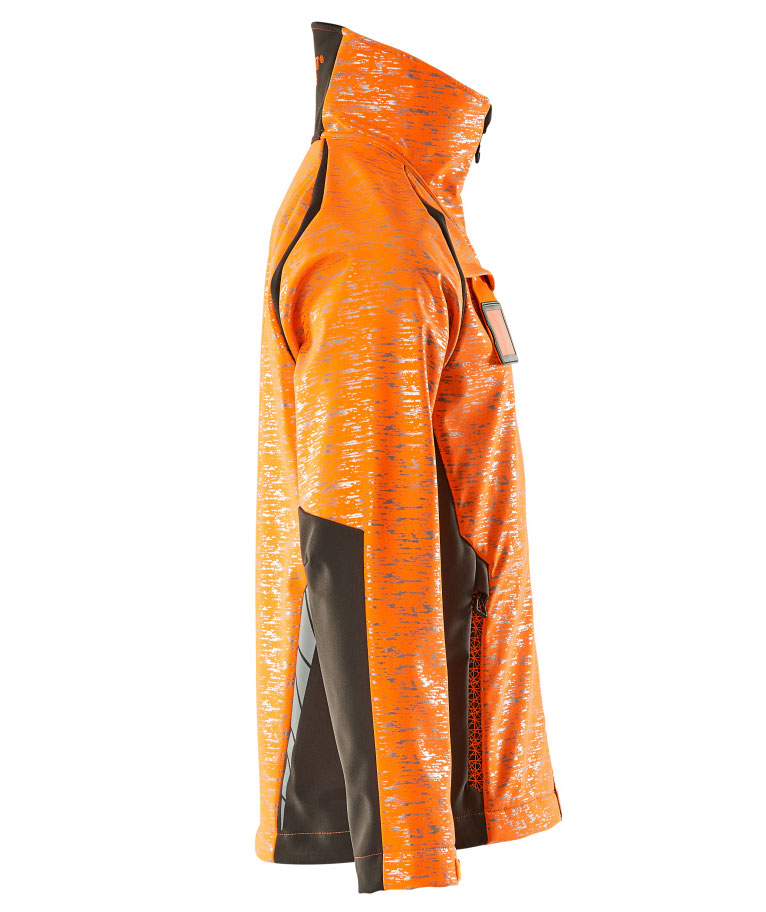Mascot Accelerate Safe softshelljacka, Varsel Orange/M&oslash;rk antracit, large image number 2