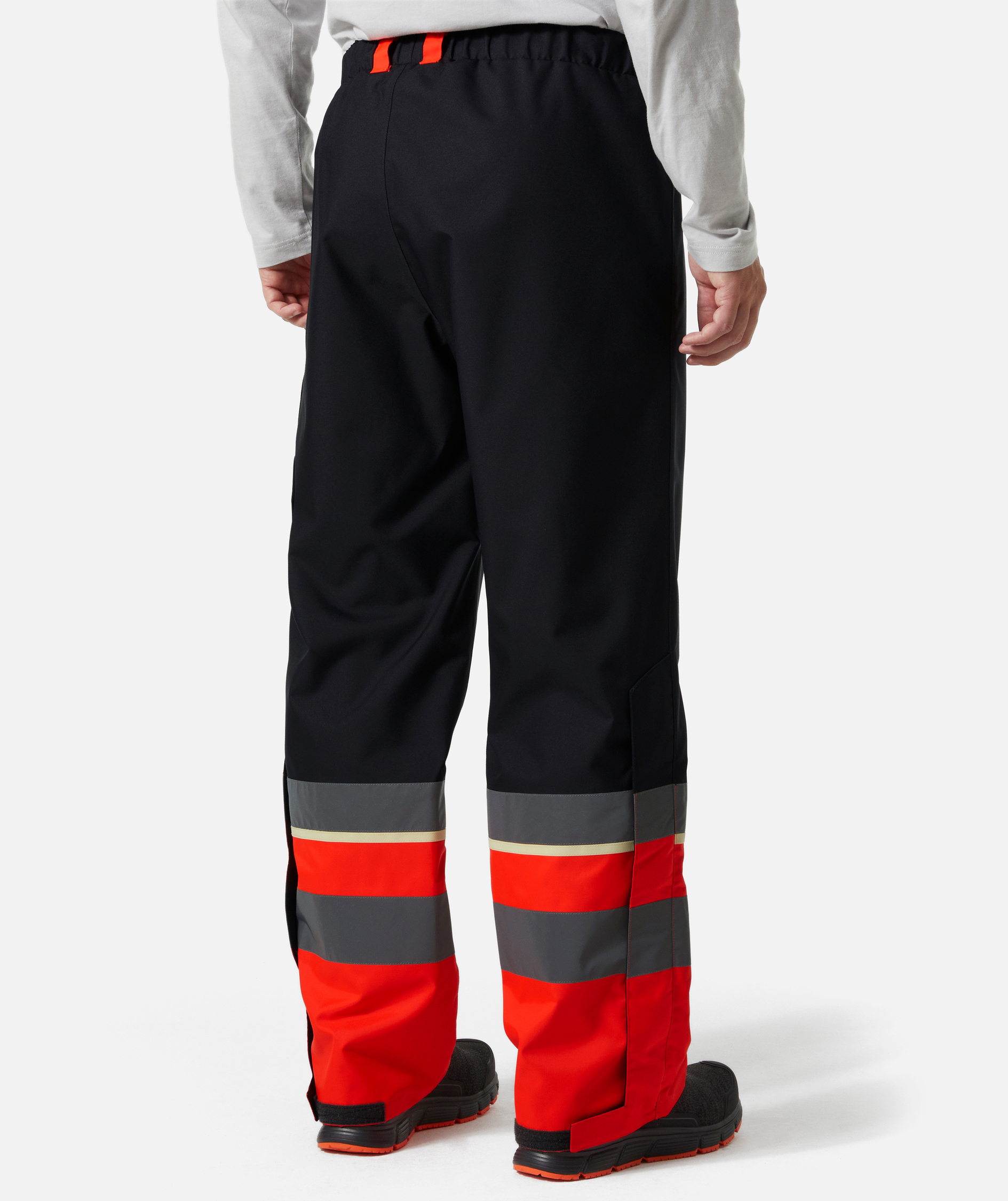Helly Hansen UC-ME shell trousers, Hi-Vis Red/Ebony, large image number 3