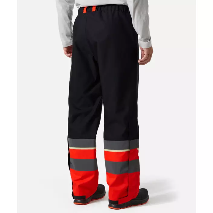 Helly Hansen UC-ME shell trousers, Hi-Vis Red/Ebony, large image number 3