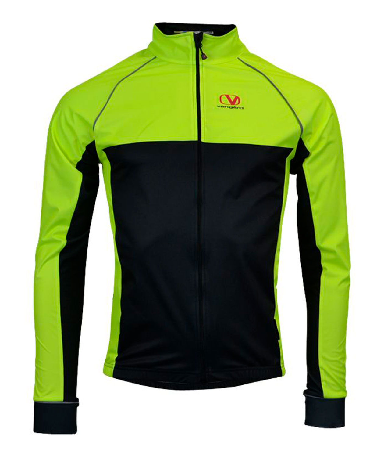 Vang&agrave;rd cykeljacka, Svart/Neon Gul