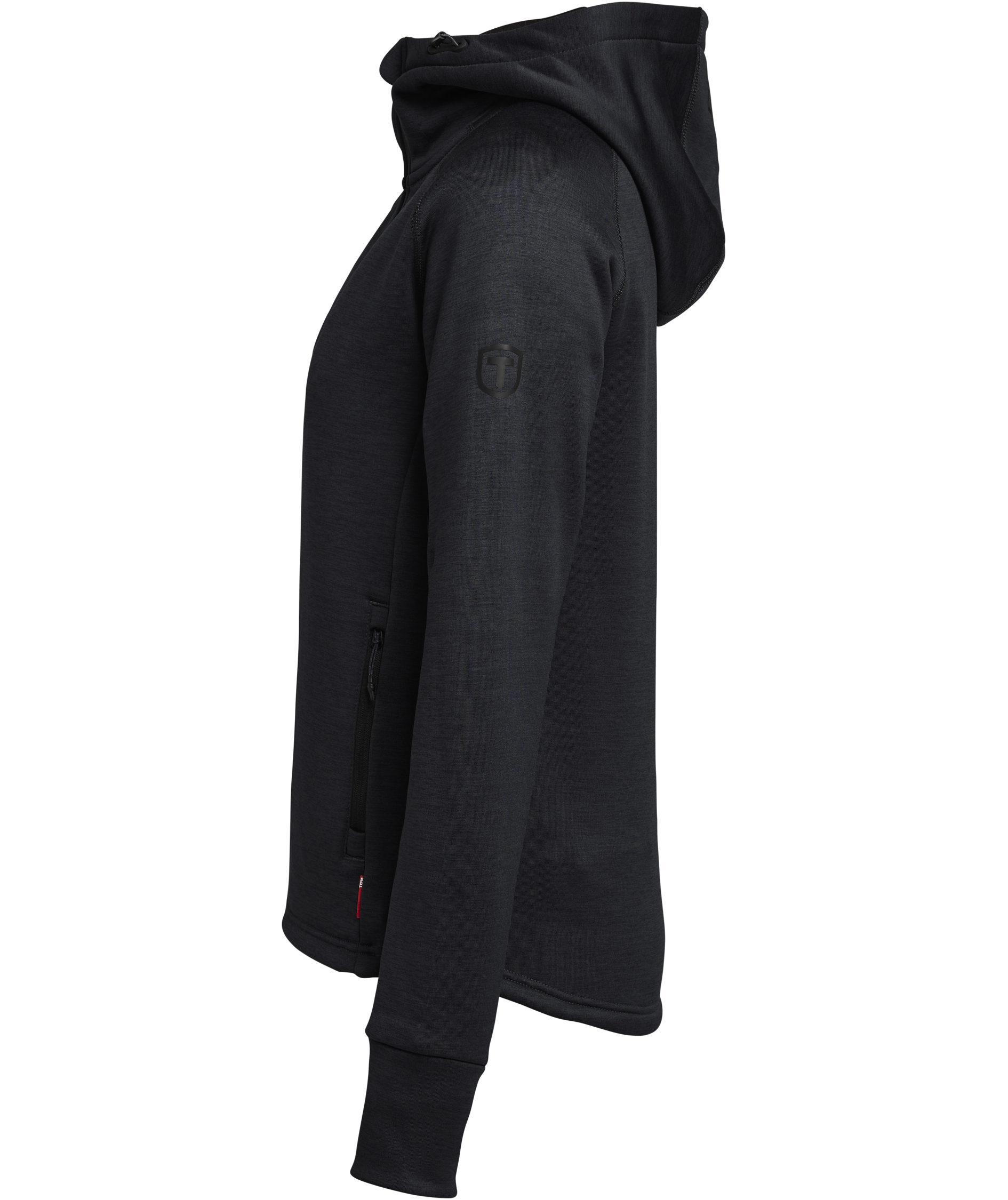 Tenson TXlite women's hoodie with full zipper, Black, large image number 4