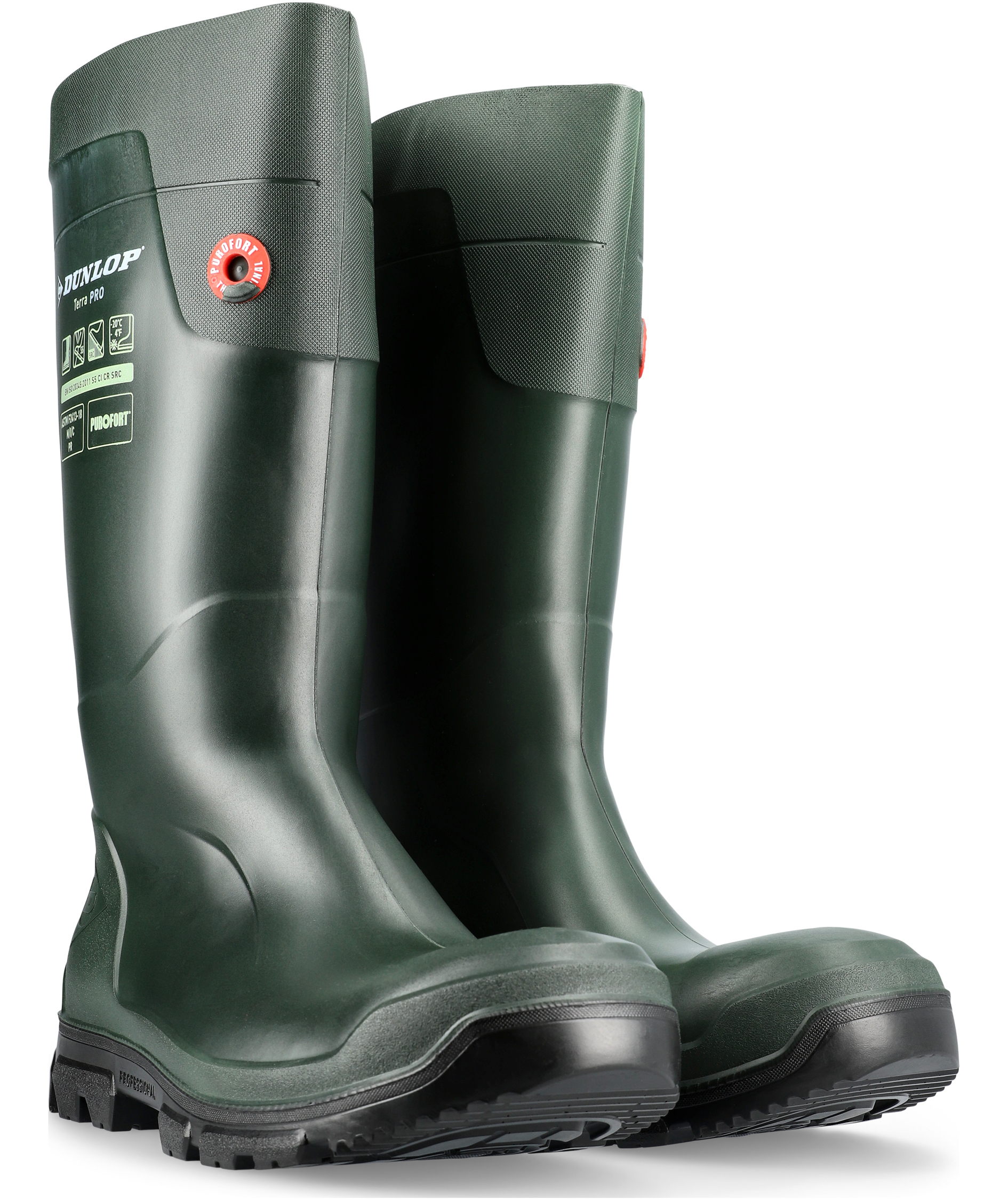Dunlop Purofort Terrapro safety rubber boots S5, Green, large image number 3