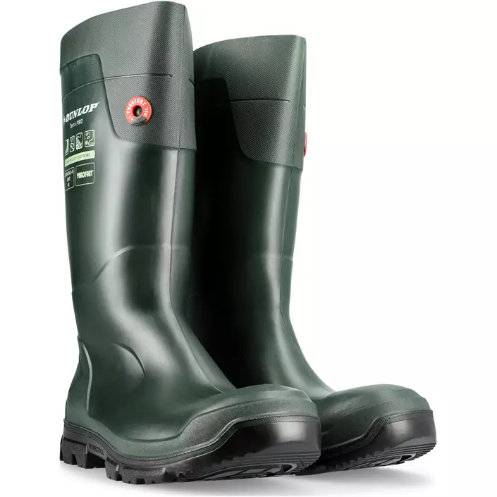 Dunlop Purofort Terrapro safety rubber boots S5, Green, large image number 3