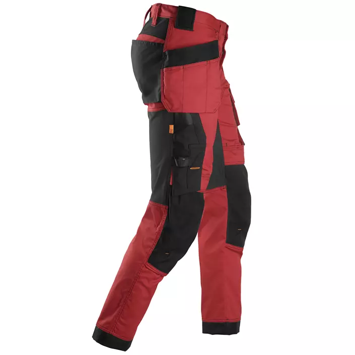 Snickers AllroundWork håndværkerbukser 6241, Chili Red/Black, large image number 2