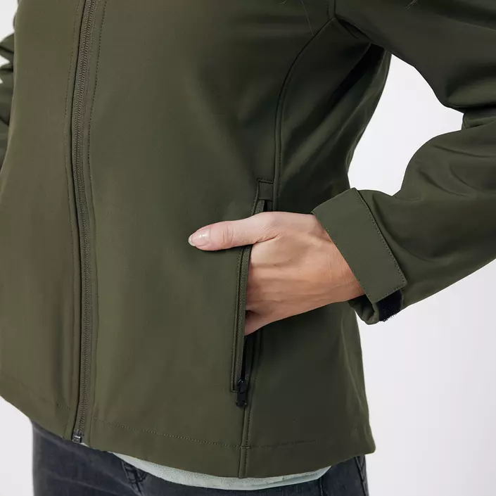 Iqoniq Makalu softshelljacka dam, Khaki, large image number 4