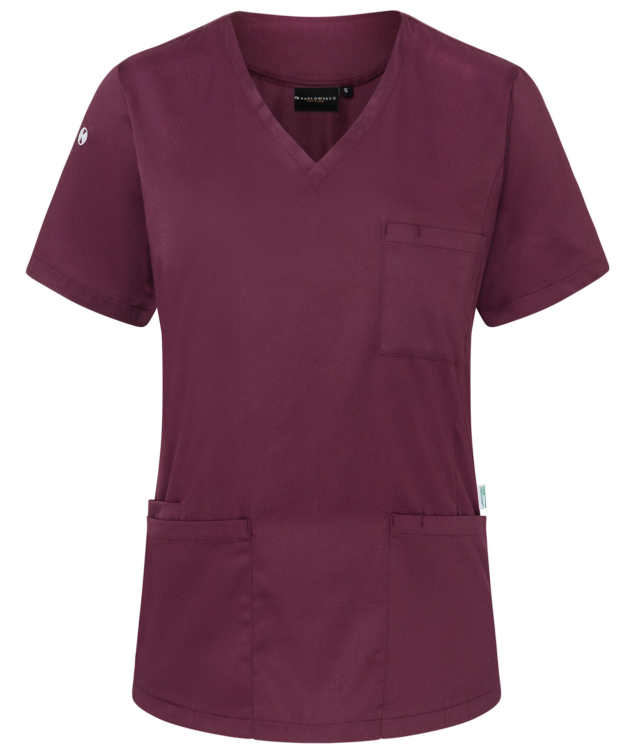 Karlowsky Essential Women's smock, Aubergine
