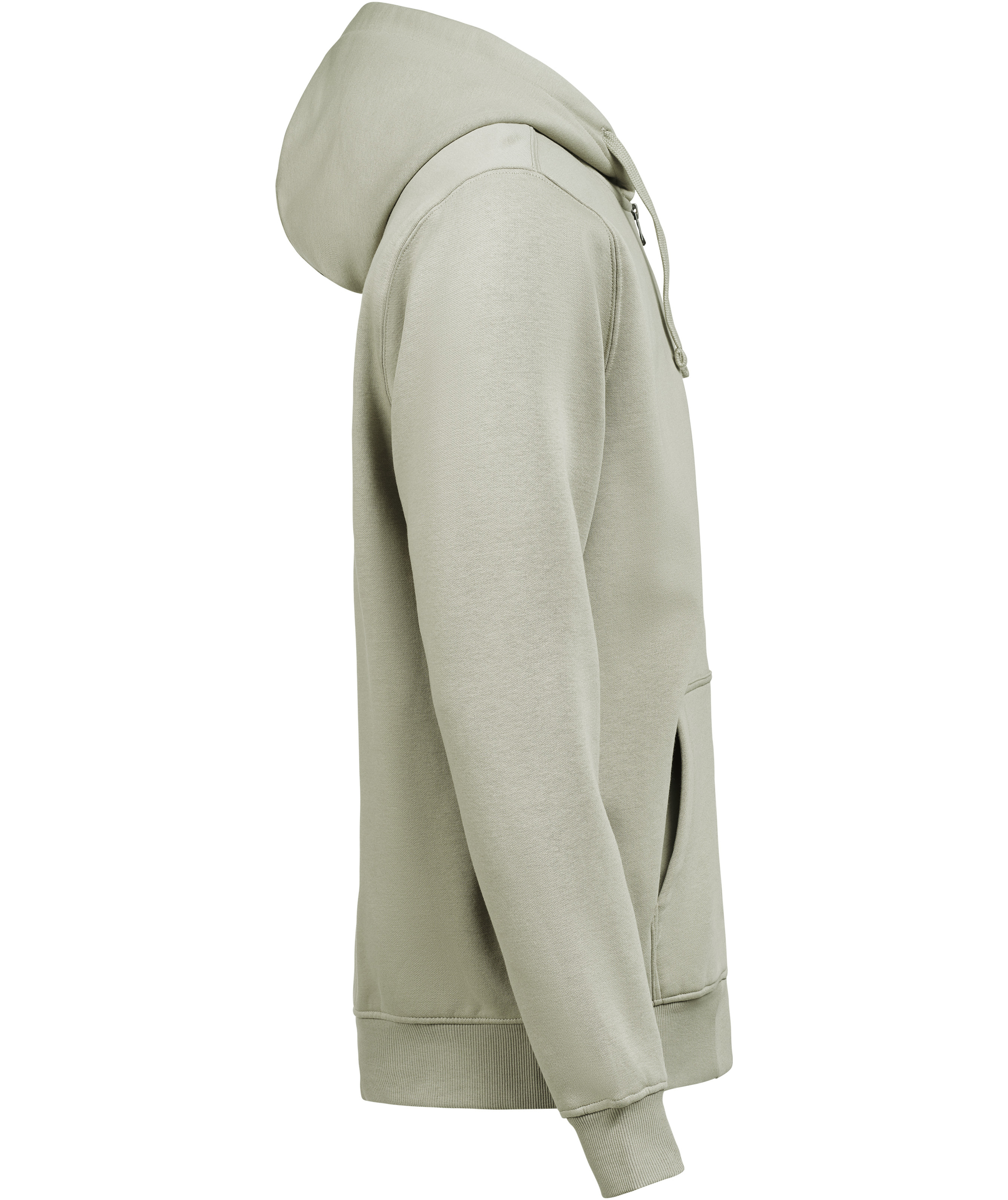 UM Regular fit hettegenser med glidel&aring;s, Sage, large image number 2