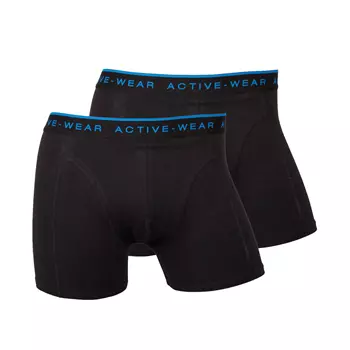 Active-Wear 2er Pack Boxershorts, Schwarz