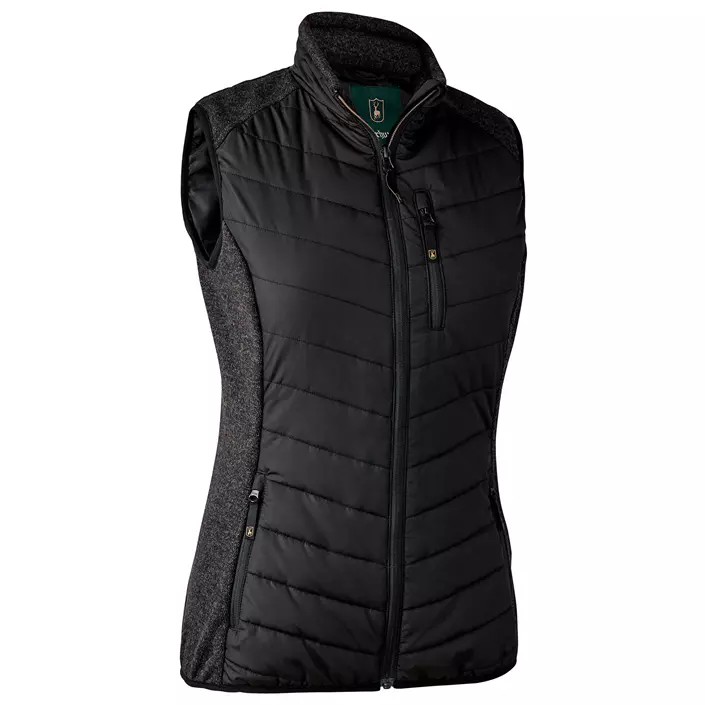Deerhunter Lady Caroline padded women's vest with knit, Black, large image number 0