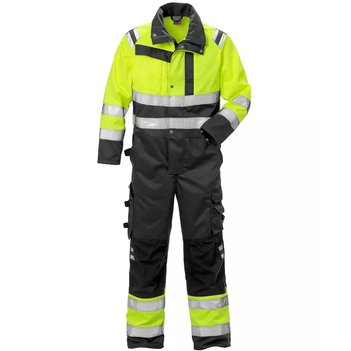 Fristads coverall 8026, Hi-vis Yellow/Black, large image number 0