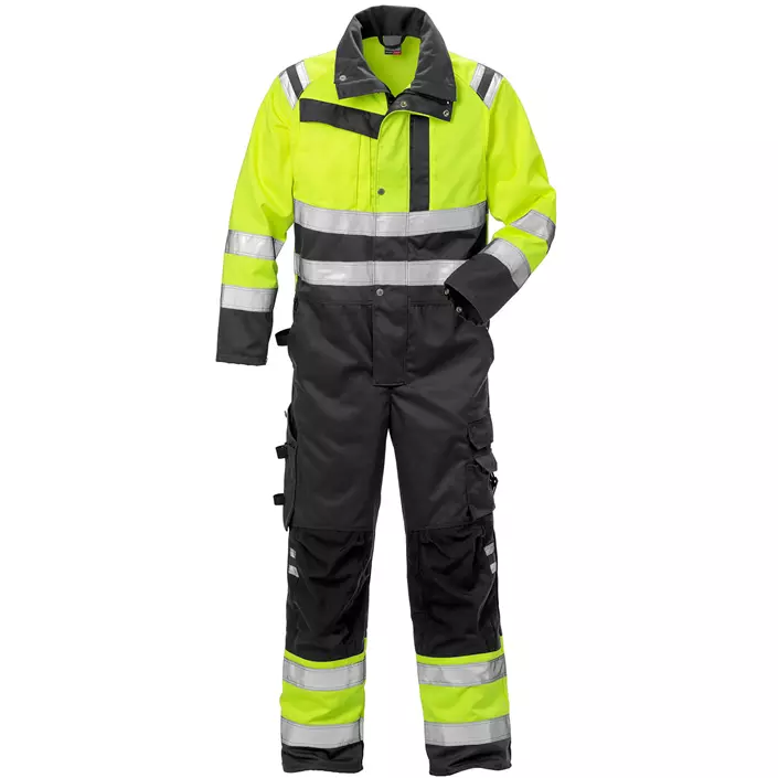 Fristads coverall 8026, Hi-vis Yellow/Black, large image number 0