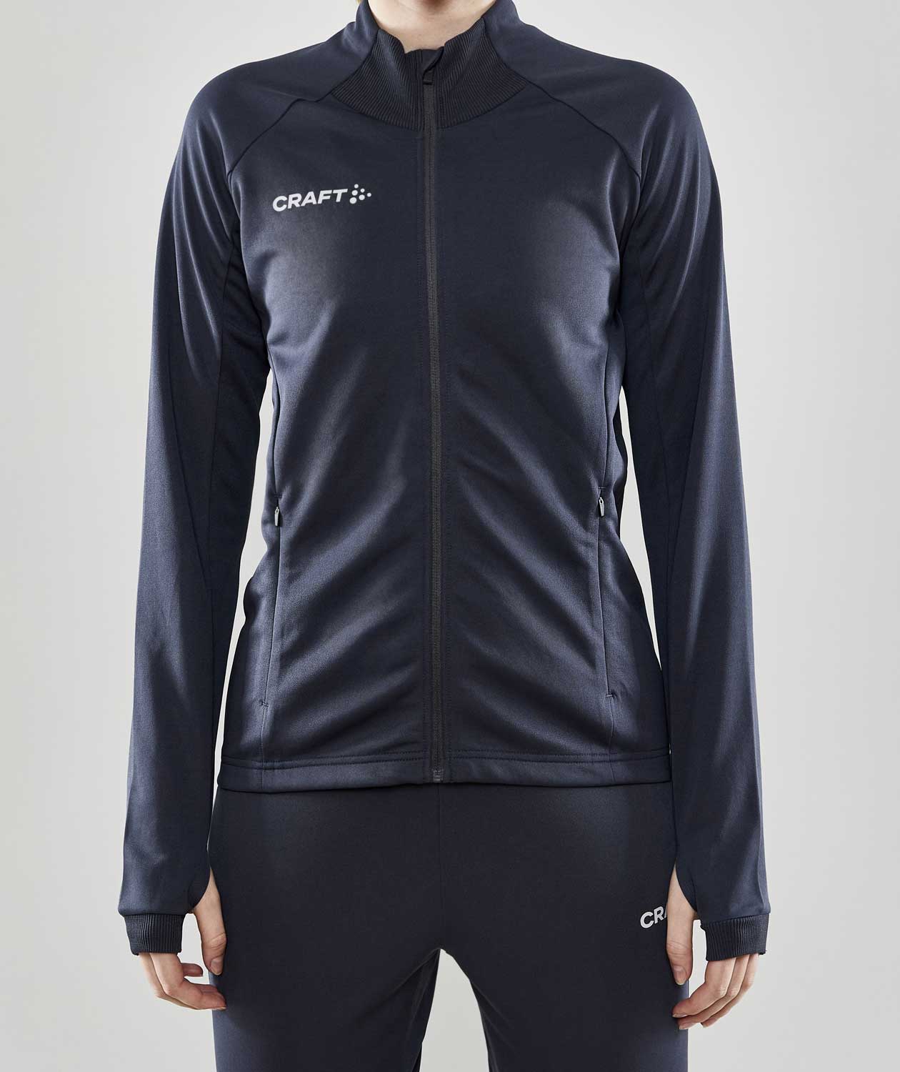 Craft Evolve Full Zip dame sweatshirt, Asphalt, large image number 1