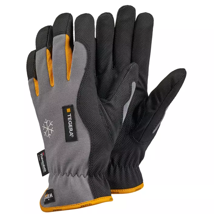 Tegera 9127 winter work gloves, Grey/Black, large image number 0
