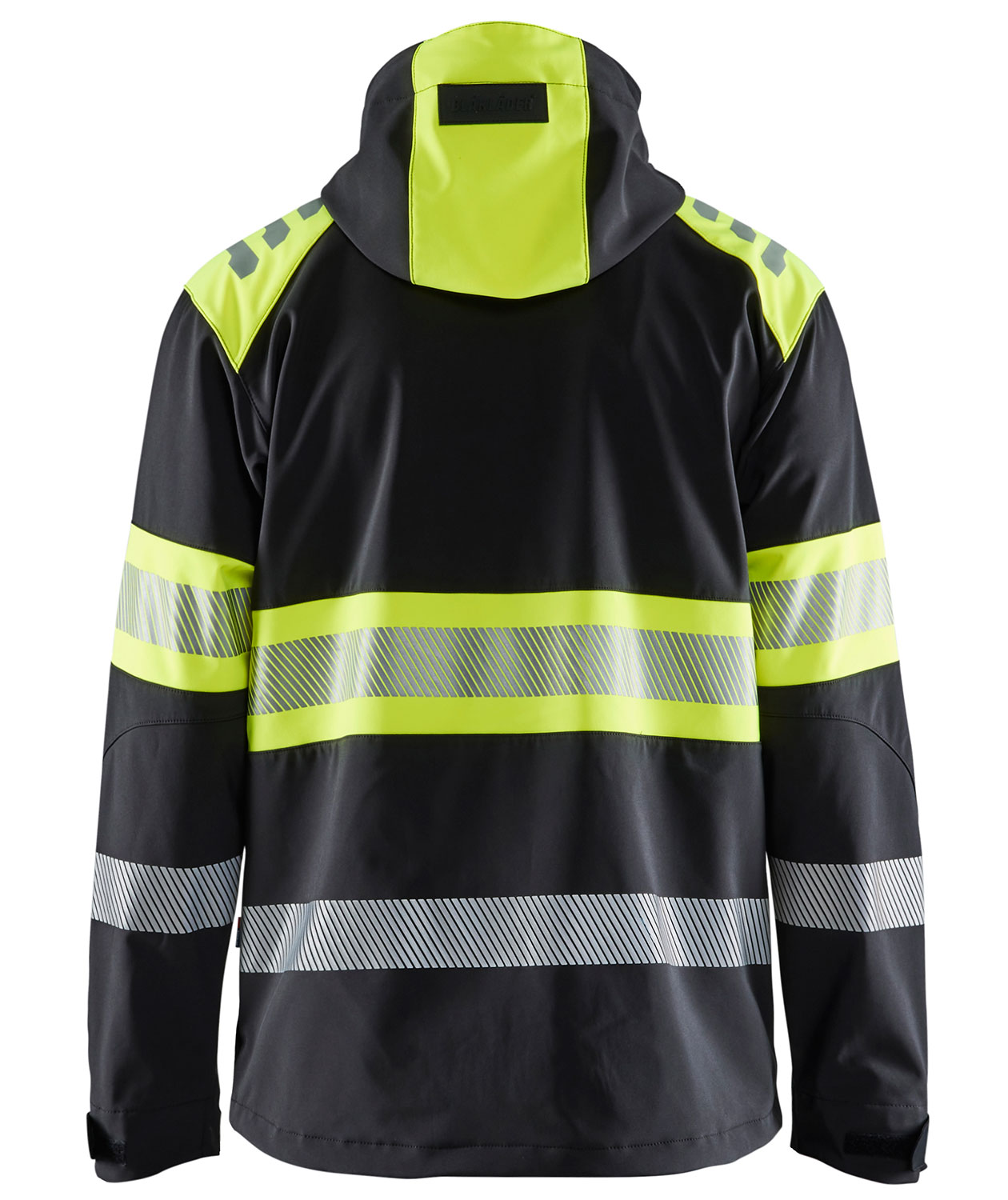 Bl&aring;kl&auml;der softshelljakke, Sort/Hi-Vis Gul, large image number 1