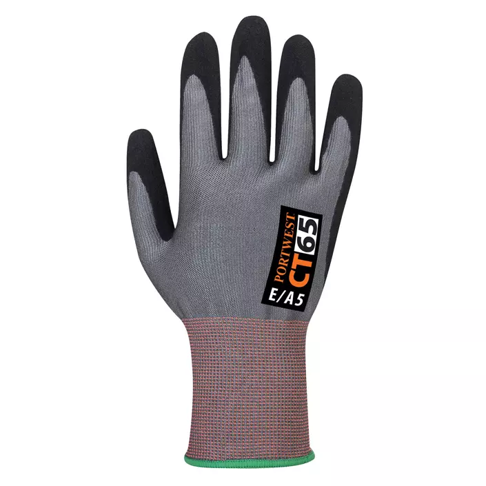 Portwest CT65 cut protection gloves Cut E, Grey/Black, large image number 0