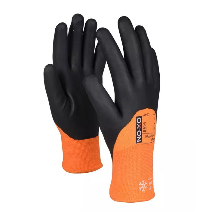 OX-ON Winter Comfort 3300 work gloves, Black/Orange, large image number 0