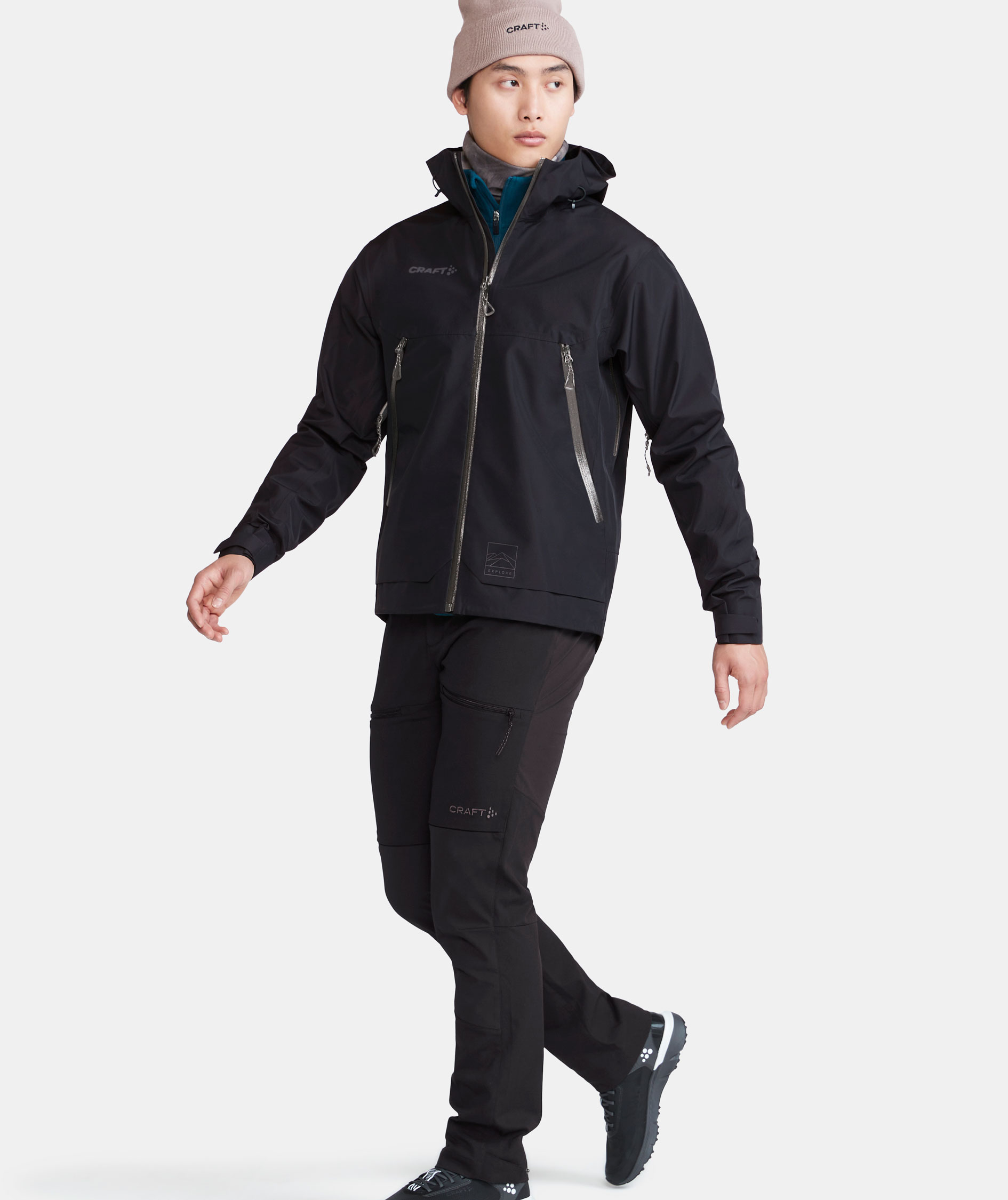 Craft ADV Explore Shell jacket, Black, large image number 3