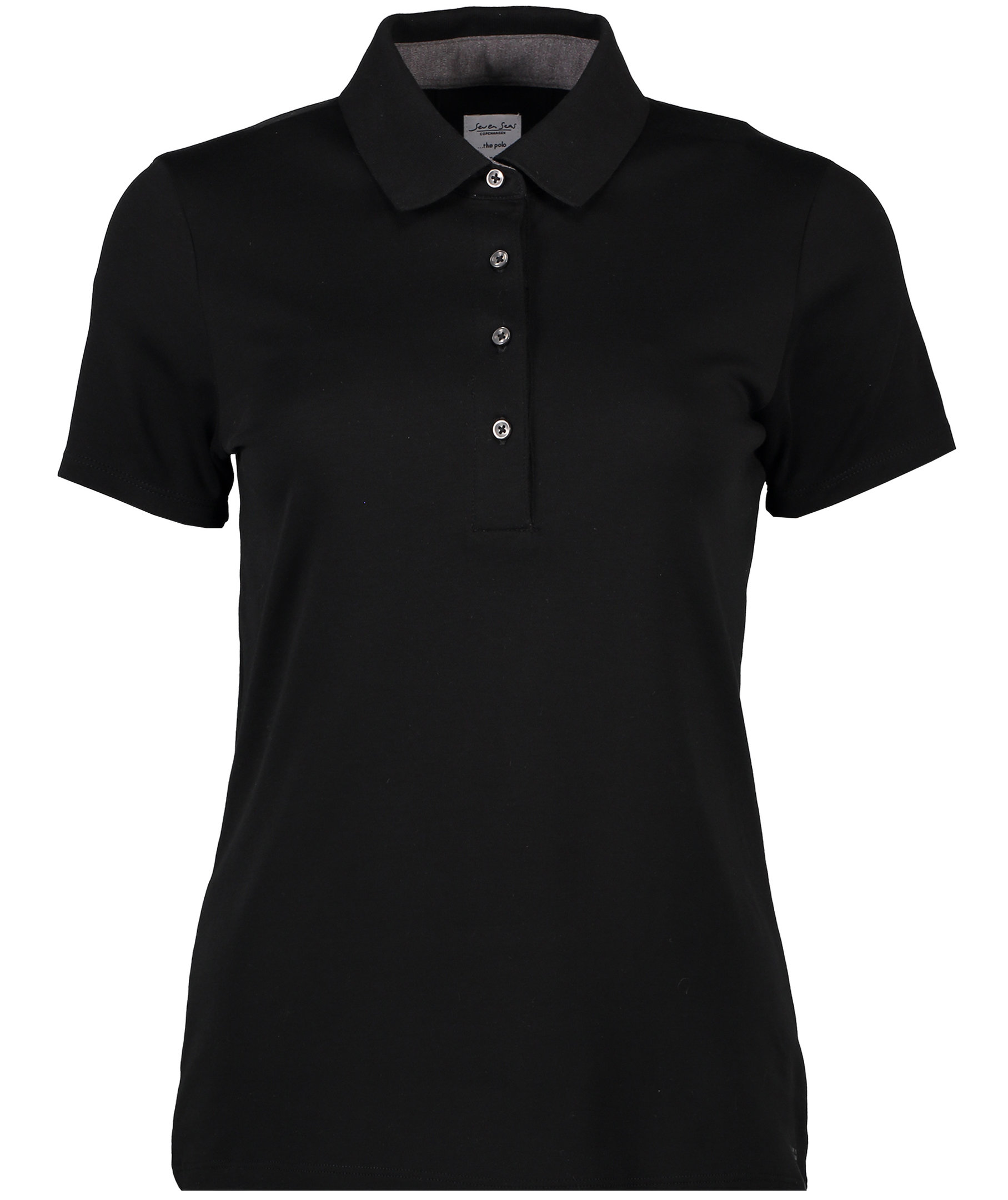 Seven Seas women's polo shirt, Black