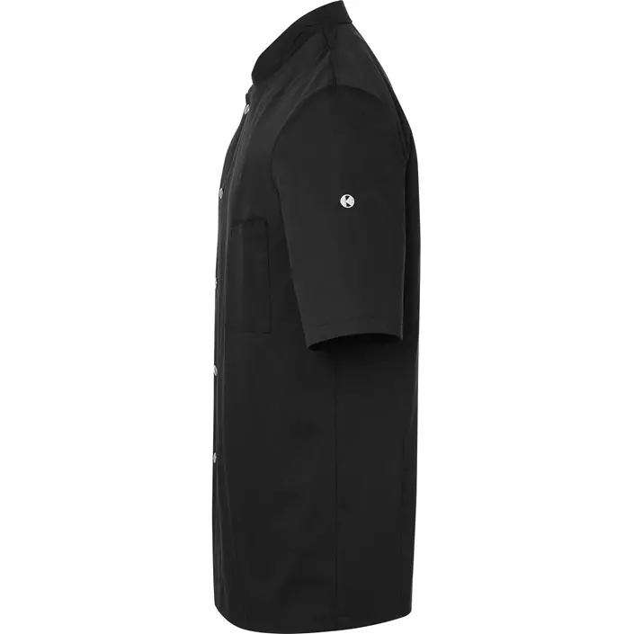 Karlowsky Gustav short-sleeved chef jacket, Black, large image number 4
