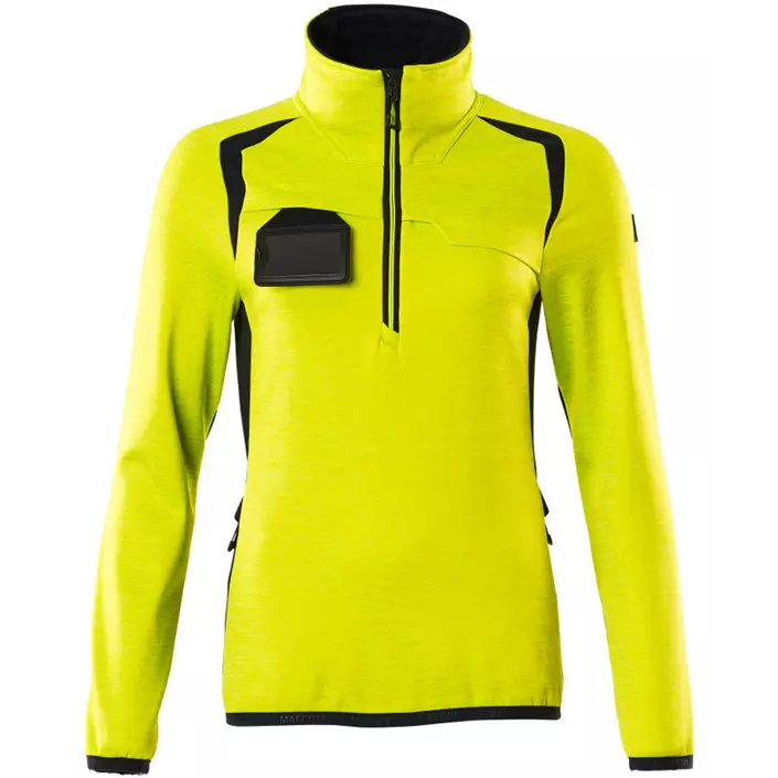 Mascot Accelerate Safe women's fleece sweater, Hi-vis Yellow/Black, large image number 0