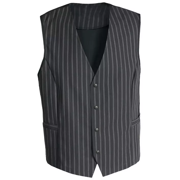 Nybo Workwear Garcon mens server waistcoat, Black/Grey, large image number 0