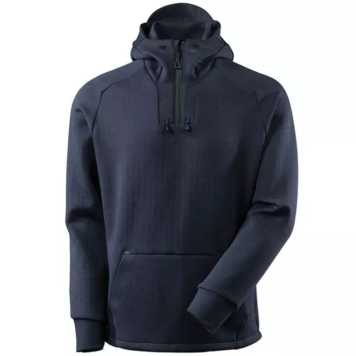 Mascot Advanced hooded sweater with short zip, Dark Marine Blue/Black, large image number 0