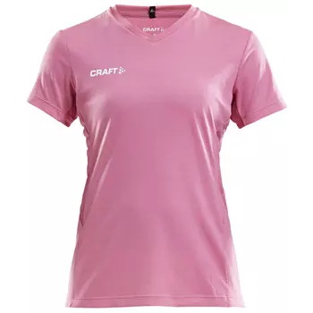 Craft Squad Jersey Solid dame T-skjorte, Rosa