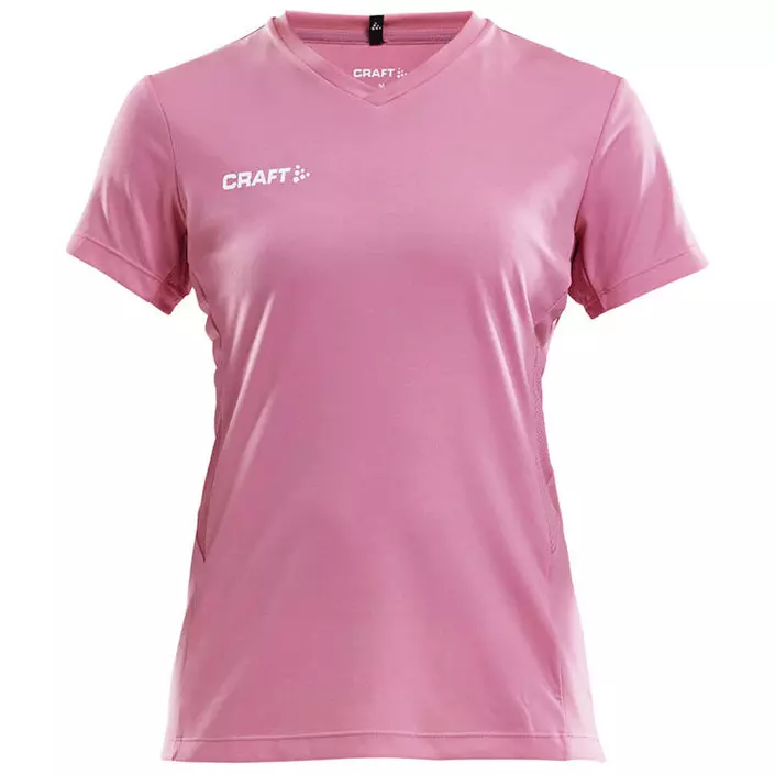 Craft Squad Jersey Solid dame T-skjorte, Rosa, large image number 0