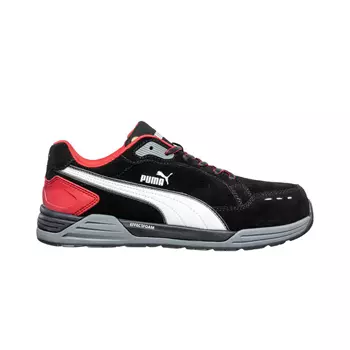 Puma Airtwist Black Red Low safety shoes S3, Black/Red