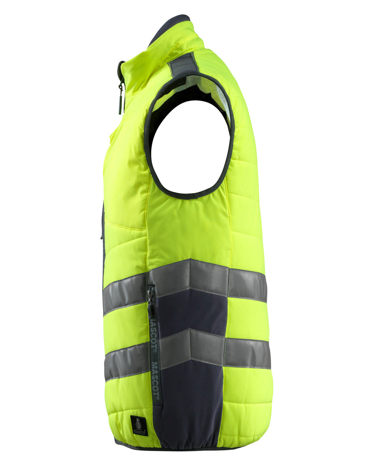 Mascot Safe Supreme Grimsby quilted vest, Hi-Vis Yellow/Dark Marine