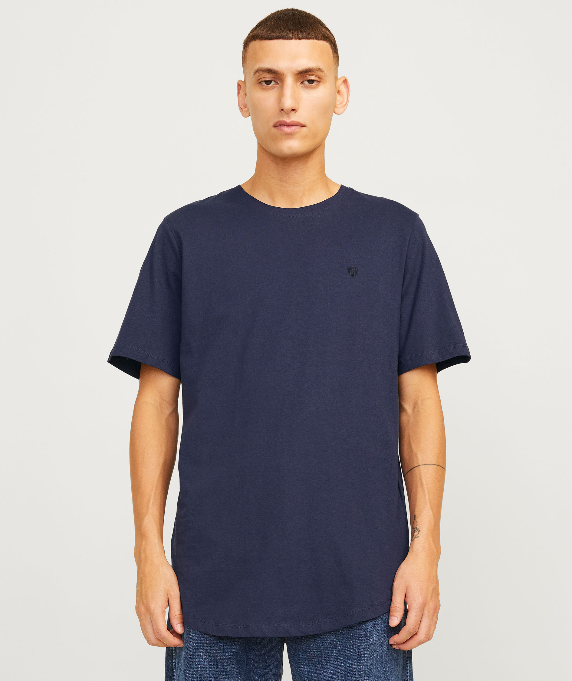 Jack & Jones JACJENS 5-pack T-shirt, White/Navy/Black