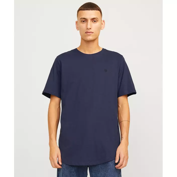 Jack & Jones JACJENS 5-pak T-shirt, White/Navy/Black, large image number 1